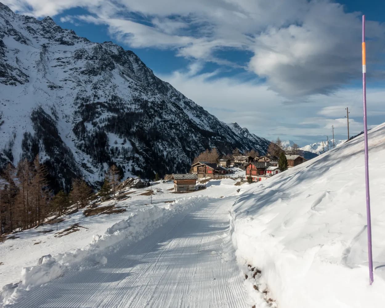 Schlittelweg Kreuzboden–Saas-Grund
