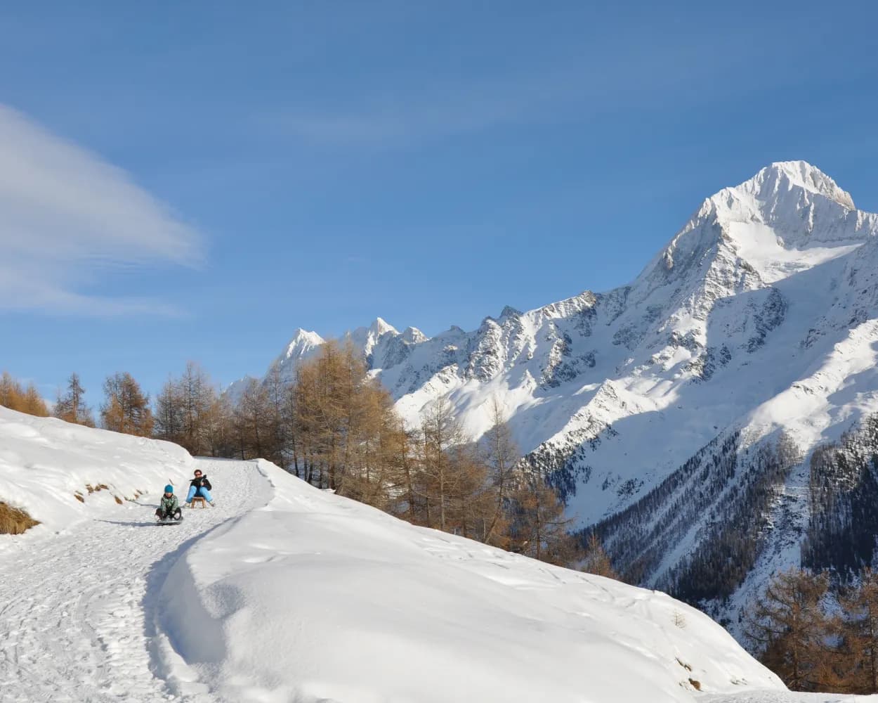 Schlittelweg Lauchernalp–Wiler