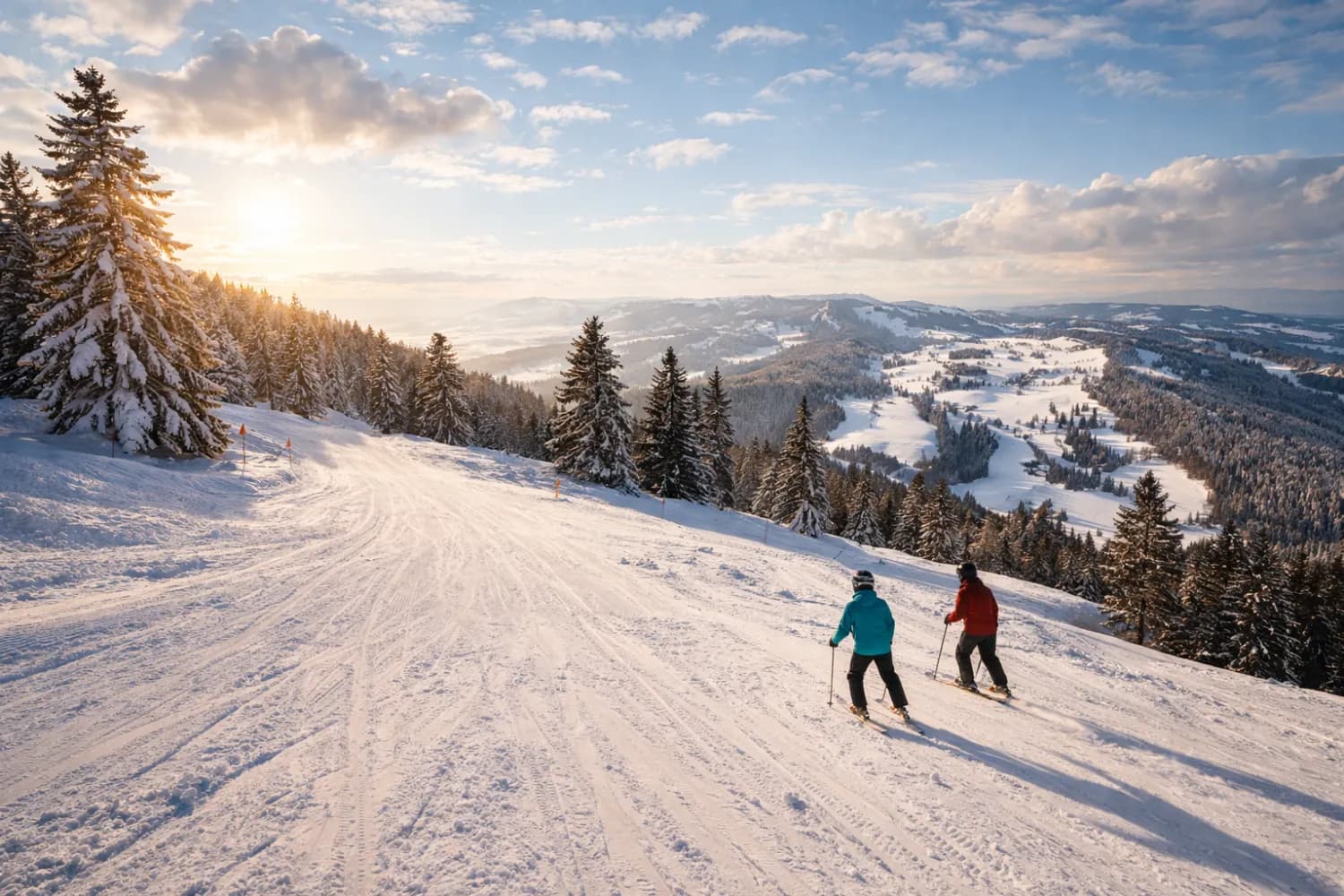 Schnee in der Nähe: Skigebiete, die du von Murten aus per Zug und Bus erreichst